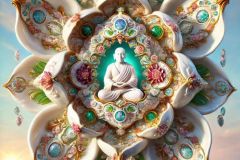 DALL·E-2025-09-28-17.35.17-An-ultra-hyperrealistic-vertical-surreal-scene-in-the-style-of-Mary-Ooms-showing-an-enormous-porcelain-flower-opened-wide-filling-nearly-the-entire-