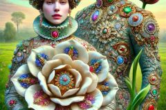 DALL·E-2025-09-28-17.36.53-An-ultra-hyperrealistic-vertical-surreal-scene-in-the-style-of-Mary-Ooms-showing-a-majestic-couple-standing-together-in-a-lush-green-meadow-under-a-p