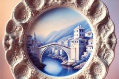 DALL·E-2025-09-28-17.37.24-An-ultra-hyperrealistic-vertical-close-up-of-an-ornate-porcelain-plate.-The-plate-is-crafted-from-glossy-white-porcelain-with-a-smooth-surface.-In-the