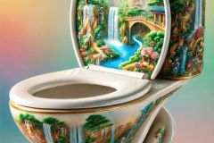 DALL·E-2025-09-28-17.38.13-An-ultra-hyperrealistic-vertical-surreal-scene-showing-a-porcelain-toilet-viewed-from-the-side.-The-toilet-is-crafted-from-glossy-white-porcelain-but