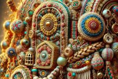 DALL·E-2025-07-01-20.22.37-Extreme-close-up-photorealistic-surreal-image-of-a-fantastical-folkloric-object-that-does-not-exist-inspired-by-Milic-of-Macva.-The-object-is-richly