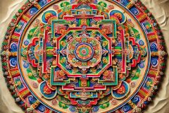 DALL·E-2025-07-02-20.24.32-A-photorealistic-highly-detailed-Tibetan-sand-mandala-covering-the-entire-image.-The-mandala-is-colorful-and-intricate-created-from-fine-colored-san