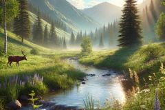 DALL·E-2025-07-02-20.24.50-A-photorealistic-emotionally-healing-daytime-nature-scene.-The-image-shows-a-peaceful-mountain-valley-during-the-day-bathed-in-natural-sunlight.-A-g