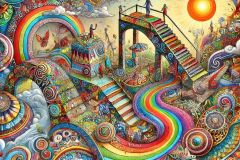 DALL·E-2025-07-16-21.10.51-A-colorful-and-surreal-Zentangle-inspired-dreamscape-filled-with-vibrant-patterns-and-fantastical-elements.-The-scene-includes-a-flowing-abstract-land