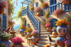 DALL·E-2025-07-16-21.11.37-An-extremely-detailed-and-beautiful-close-up-of-a-Greek-courtyard-avli-near-the-sea-in-a-photorealistic-style.-The-courtyard-features-traditional-w