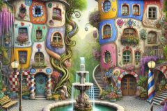 DALL·E-2025-07-18-22.37.24-A-whimsical-fairy-tale-style-scene-featuring-two-beautiful-colorful-houses-with-curved-lines-mosaic-facades-and-artistic-details-inspired-by-Hunde