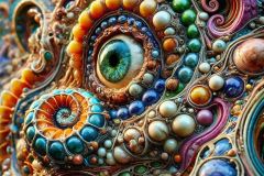 DALL·E-2025-07-19-22.04.56-Extreme-close-up-of-a-surreal-object-or-creature-inspired-by-the-style-of-Friedensreich-Hundertwasser-and-Yugoslav-naive-art.-The-image-shows-a-vibran