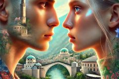 DALL·E-2025-08-28-20.35.10-Ultra-photorealistic-hyper-detailed-vertical-close-up-portrait-of-a-modern-young-man-and-woman-facing-each-other-intimately-in-present-day-Mostar.-Th