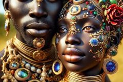 DALL·E-2025-10-11-00.38.07-An-ultra-hyperrealistic-vertical-extreme-close-up-in-Mary-Ooms-style-showing-the-faces-of-an-African-man-and-woman-dancing-together-both-looking-dir