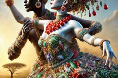 DALL·E-2025-10-11-00.38.18-An-ultra-hyperrealistic-vertical-surreal-scene-in-Mary-Ooms-style-showing-an-African-man-and-woman-dancing-together-in-a-traditional-African-dance.-T