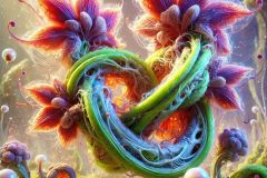 DALL·E-2025-07-02-20.26.16-A-photorealistic-ultra-detailed-close-up-of-two-surreal-alien-plants-intertwined-in-an-elaborate-impossible-knot.-The-plants-are-vividly-colored-wi