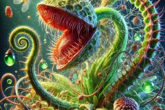 DALL·E-2025-07-02-20.26.56-A-photorealistic-ultra-detailed-close-up-of-an-alien-carnivorous-plant-and-an-alien-cactus-tangled-together-in-a-surreal-knot.-The-carnivorous-plant-