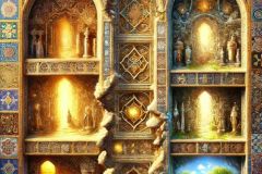 DALL·E-2025-07-11-21.36.01-A-photorealistic-vertical-image-themed-Life-Behind-the-Walls-showing-a-different-surreal-and-mystical-interpretation-of-hidden-worlds-inside-ancien