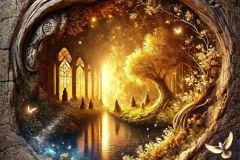 DALL·E-2025-07-11-21.36.22-A-breathtaking-photorealistic-close-up-image-showing-a-surreal-transition-from-darkness-to-beauty-through-an-ancient-cracked-stone-wall.-The-foregro