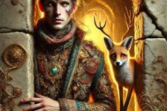 DALL·E-2025-07-11-21.36.32-A-photorealistic-close-up-vertical-image-of-a-surreal-and-magical-scene.-A-beautifully-cracked-old-stone-wall-reveals-a-glowing-world-behind-it.-Peek