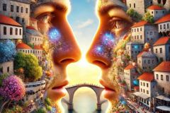 DALL·E-2025-08-28-20.38.54-Ultra-photorealistic-hyper-detailed-vertical-surreal-close-up-inspired-by-Milic-od-Macve.-A-modern-young-man-and-woman-face-each-other-extremely-clos