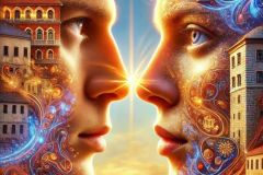 DALL·E-2025-08-28-20.39.02-Ultra-photorealistic-hyper-detailed-vertical-surreal-close-up-inspired-by-Milic-od-Macve.-A-modern-young-man-and-woman-face-each-other-very-closely-o