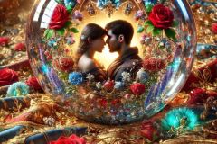 DALL·E-2025-08-31-15.05.13-Ultra-photorealistic-hyper-detailed-vertical-surreal-extreme-close-up-inspired-by-Milic-od-Macve.-A-giant-crystal-glass-sphere-rests-on-a-richly-orna