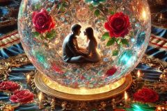 DALL·E-2025-08-31-15.05.15-Ultra-photorealistic-hyper-detailed-vertical-surreal-extreme-close-up-inspired-by-Milic-od-Macve.-At-night-a-giant-crystal-glass-sphere-rests-on-a-r