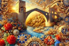 DALL·E-2025-08-31-15.05.42-Ultra-photorealistic-hyper-detailed-surreal-close-up-inspired-by-Milic-od-Macve.-A-richly-ornate-fabric-glowing-in-bright-summer-sunlight-appears-l