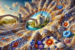 DALL·E-2025-08-31-15.05.28-Ultra-photorealistic-hyper-detailed-wide-surreal-scene-inspired-by-Milic-od-Macve.-A-magnificent-ornamental-fabric-billows-like-a-grand-flag-under-br