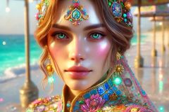 DALL·E-2025-09-02-21.01.31-An-ultra-close-photorealistic-portrait-of-a-beautiful-young-woman-on-a-magical-beach-styled-in-ornate-azulejos-fashion.-She-looks-realistic-and-radia