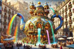 DALL·E-2025-09-02-21.02.29-A-surreal-photorealistic-vision-of-a-gigantic-teapot-designed-as-a-fantastical-palace-in-ornate-azulejos-style-standing-in-the-center-of-a-lively-ci