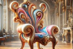 DALL·E-2025-09-12-23.06.50-A-photorealistic-close-up-of-a-magnificent-surreal-armchair-in-the-style-of-Salvador-Dali-placed-in-the-center-of-an-ornate-room.-The-armchair-has-fl