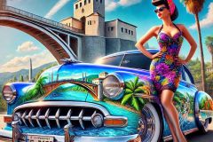 DALL·E-2025-09-12-23.07.35-A-photorealistic-close-up-of-a-classic-1950s-car-on-a-sunny-summer-day-shown-fully-in-the-frame.-The-car-is-vibrantly-painted-with-the-iconic-Stari-