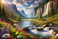 DALL·E-2025-09-12-23.58.03-A-breathtaking-photorealistic-view-of-incredibly-beautiful-nature.-The-scene-shows-majestic-mountains-in-the-distance-a-crystal-clear-river-flowing-t
