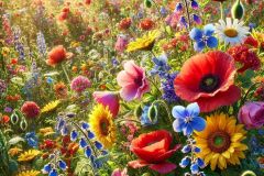 DALL·E-2025-09-12-23.58.34-A-photorealistic-view-of-vibrant-wildflowers-growing-naturally-in-a-meadow-forming-colorful-bouquets-as-they-cluster-together.-The-scene-is-filled-wi