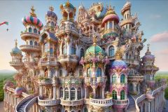 DALL·E-2025-09-13-00.34.10-A-photorealistic-horizontal-view-of-a-magnificent-fairytale-castle-designed-in-a-fusion-of-Vienna-architecture-Rococo-and-Gaudi-style.-The-entire-ca