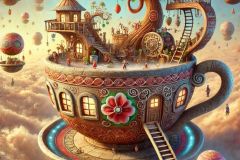 DALL·E-2025-06-28-12.44.55-A-photorealistic-surreal-scene-in-the-style-of-Milic-of-Macva-with-no-religious-symbols.-In-the-foreground-a-massive-floating-teacup-made-of-carved-