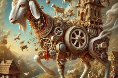 DALL·E-2025-06-28-12.45.28-A-close-up-photorealistic-surreal-scene-in-the-style-of-Milic-of-Macva-with-no-religious-symbols.-At-the-center-is-a-porcelain-goat-transformed-into