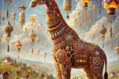 DALL·E-2025-06-28-12.46.31-A-photorealistic-surreal-scene-in-the-style-of-Milic-of-Macva-with-no-religious-symbols.-In-the-center-of-the-image-stands-a-tall-majestic-giraffe-c