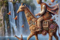 DALL·E-2025-06-28-12.46.48-An-ultra-close-up-photorealistic-surreal-summer-scene-in-the-style-of-Milic-of-Macva-with-no-religious-symbols.-In-front-of-the-fantastical-Jajce-wa