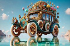 DALL·E-2025-09-13-00.37.16-A-hyperrealistic-horizontal-view-dominated-entirely-by-a-gigantic-1850s-car-in-Gaudi-Dali-style-filling-almost-the-whole-frame.-The-massive-vehicle-r