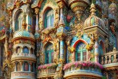 DALL·E-2025-09-13-00.38.52-A-hyperrealistic-vertical-close-up-view-in-the-style-of-Mary-Ooms-showing-the-ornate-facade-of-a-fantastical-castle.-The-castle-walls-are-richly-deco