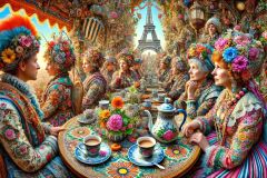 DALL·E-2025-09-13-00.39.24-An-ultra-hyperrealistic-horizontal-close-up-in-the-style-of-Mary-Ooms-showing-people-sitting-at-a-Paris-cafe-table-on-a-bright-summer-day.-The-focus-