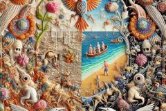 DALL·E-2025-06-29-00.40.37-A-surreal-photorealistic-image-in-the-style-of-Milic-of-Macva-where-two-different-artistic-styles-blend-seamlessly-into-each-other.-The-left-side-of