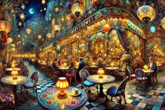 DALL·E-2025-09-13-00.39.40-An-ultra-hyperrealistic-horizontal-view-in-the-style-of-Mary-Ooms-showing-a-Paris-cafe-terrace-at-night.-The-atmosphere-is-magical-and-enchanting-wi