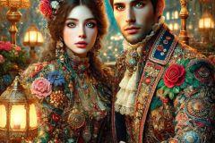 DALL·E-2025-09-13-00.39.46-An-ultra-hyperrealistic-close-up-vertical-view-in-ornate-fantasy-style-showing-a-couple-sitting-at-a-Paris-cafe-at-night.-The-focus-is-very-close-on-