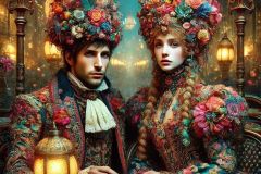 DALL·E-2025-09-13-00.39.50-An-ultra-hyperrealistic-close-up-vertical-view-in-ornate-fantasy-style-showing-a-couple-sitting-at-a-Paris-cafe-at-night.-The-focus-is-very-close-on-