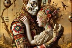 DALL·E-2025-06-29-00.42.30-A-photorealistic-surreal-close-up-scene-in-the-combined-style-of-Milic-of-Macva-and-Hieronymus-Bosch.-The-focus-is-on-a-strange-symbolic-embrace-bet