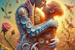 DALL·E-2025-06-29-00.42.33-A-photorealistic-surreal-close-up-continuation-in-the-combined-style-of-Milic-of-Macva-and-Hieronymus-Bosch.-The-two-symbolic-humanoid-beings-still-