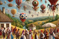 DALL·E-2025-06-29-00.43.56-A-photorealistic-surreal-scene-blending-the-styles-of-Hieronymus-Bosch-and-Milic-of-Macva.-Its-a-bright-summer-day-and-the-scene-shows-people-in-tr