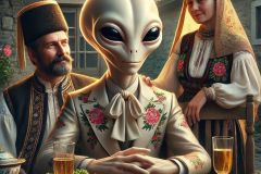 DALL·E-2025-06-29-00.44.34-A-photorealistic-surreal-scene-in-the-style-of-Paja-Jovanovic-with-a-twist-of-science-fiction.-A-close-up-of-a-richly-dressed-Balkan-man-and-woman-si