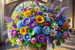 DALL·E-2025-09-13-00.47.11-An-ultra-hyperrealistic-hyper-detailed-vertical-close-up-of-a-richly-decorated-bouquet-of-flowers-on-an-ornate-table.-The-bouquet-is-filled-with-vibr