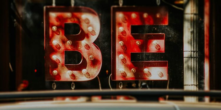 A close up of a sign on a car