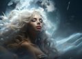 ai generated, woman, witch, astral, projection, dream, zodiac, sleep, sleeping, dreaming